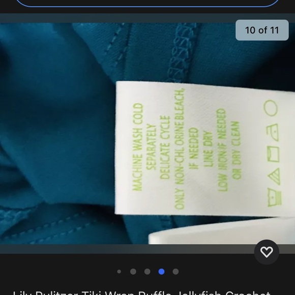 Lily Pulitzer Tiki Wrap Ruffle Crochet Romper Sz S - Picture 7 of 8